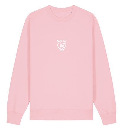 Cotton Pink Printed Sweater Front