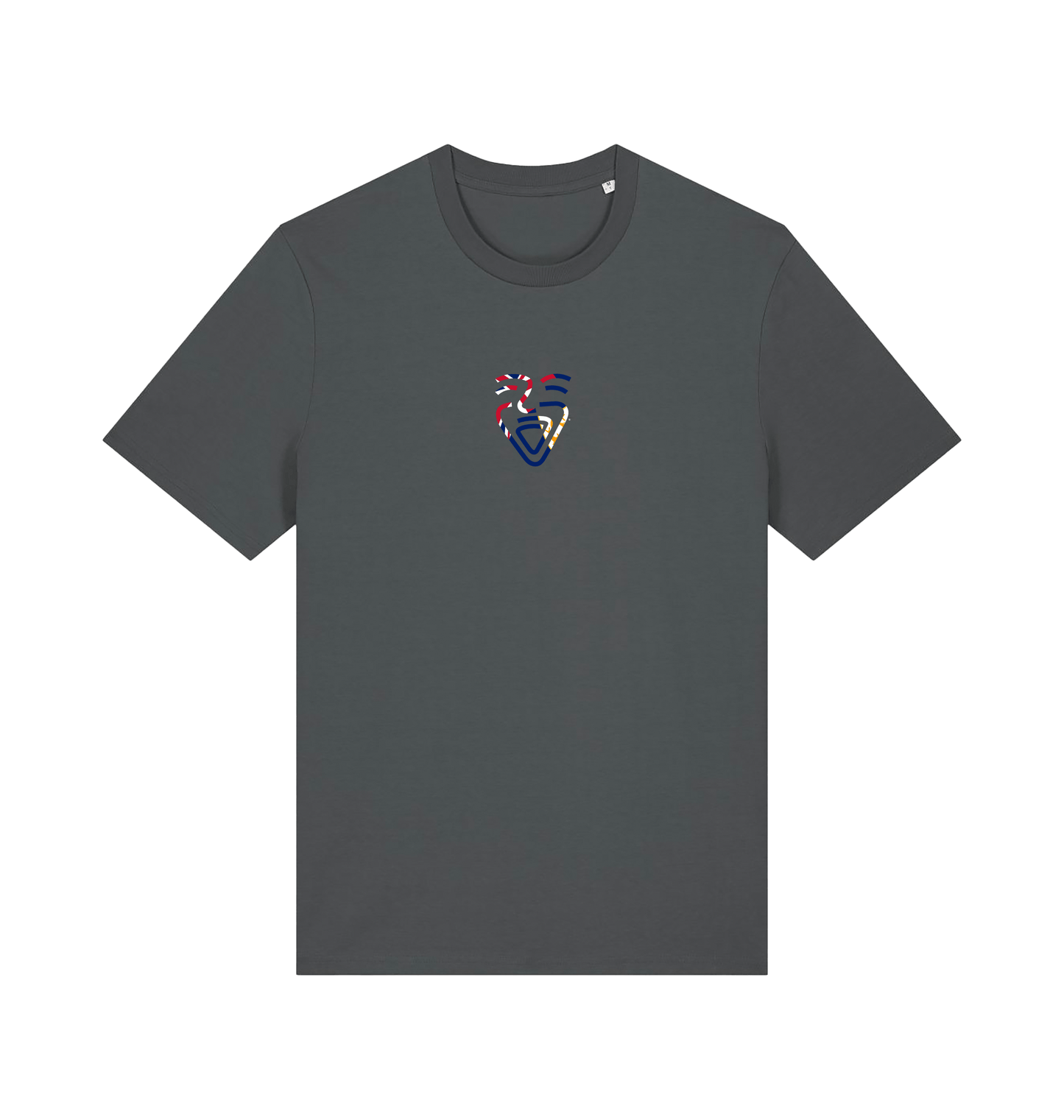 Anthracite Printed T-shirt Front