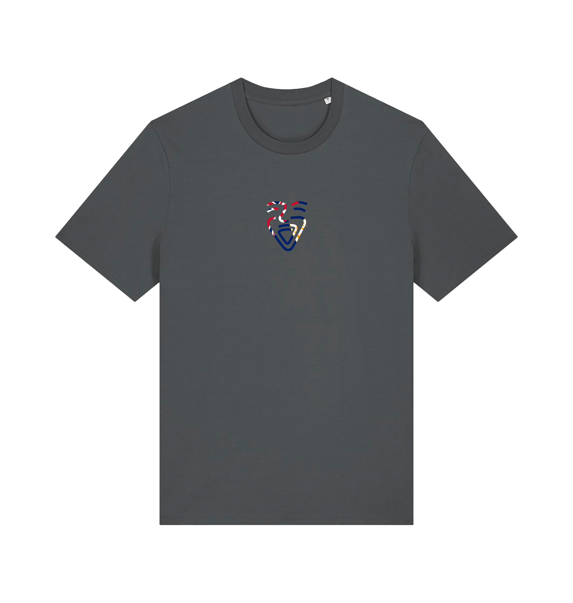 Anthracite Printed T-shirt Front