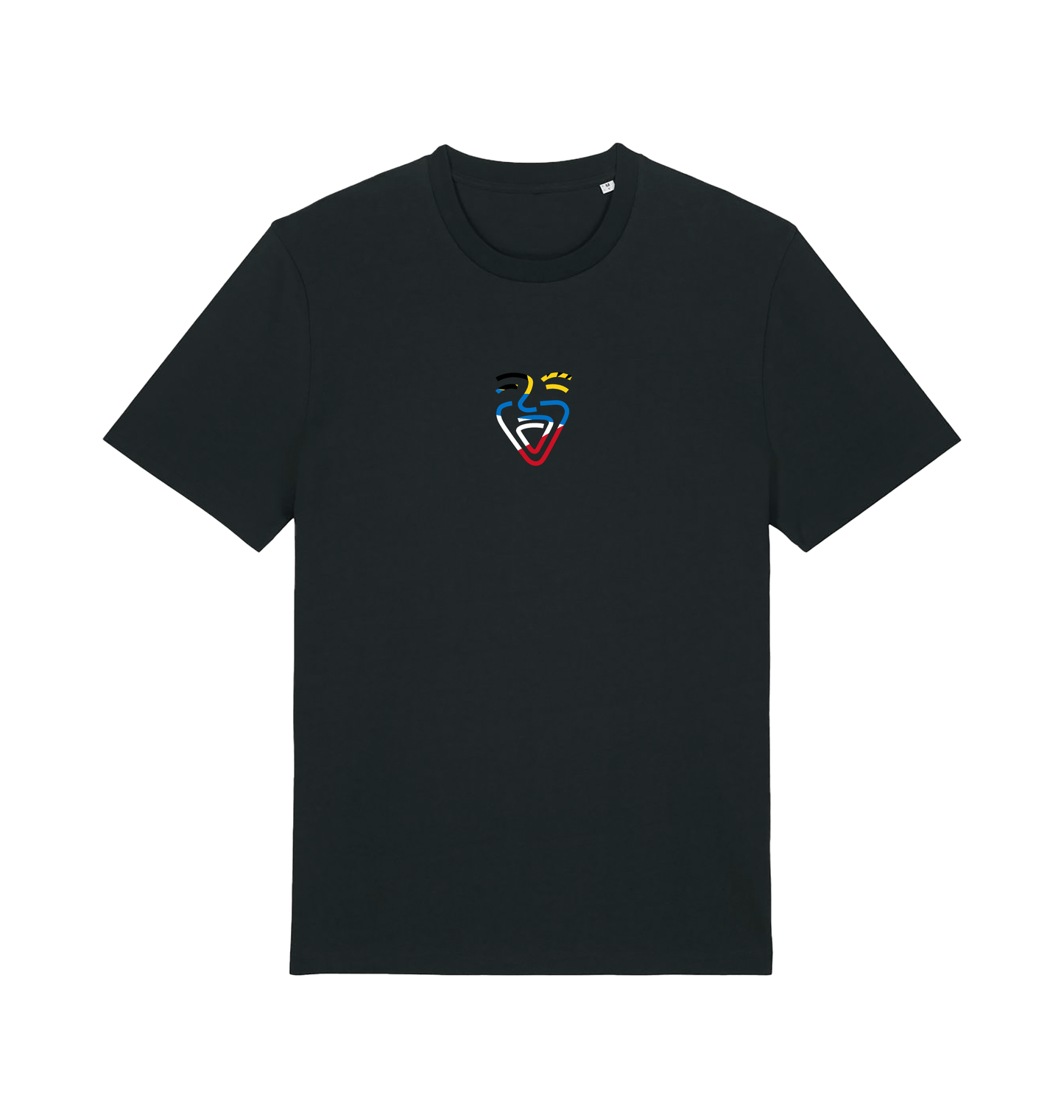 Black Printed T-shirt Front