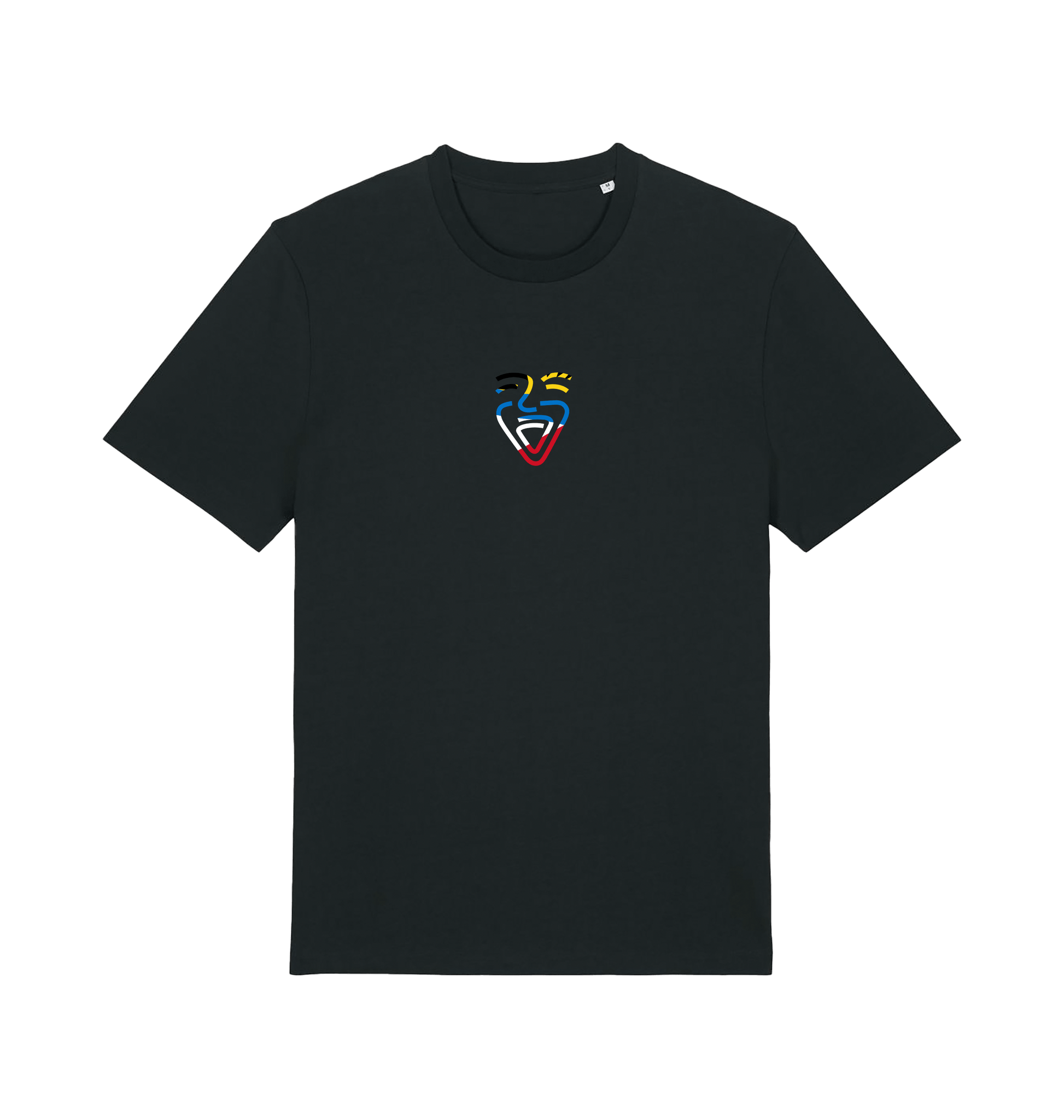 Black Printed T-shirt Front