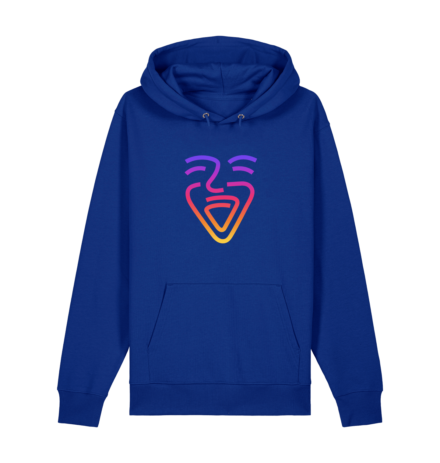 Worker Blue Printed Sweater Front