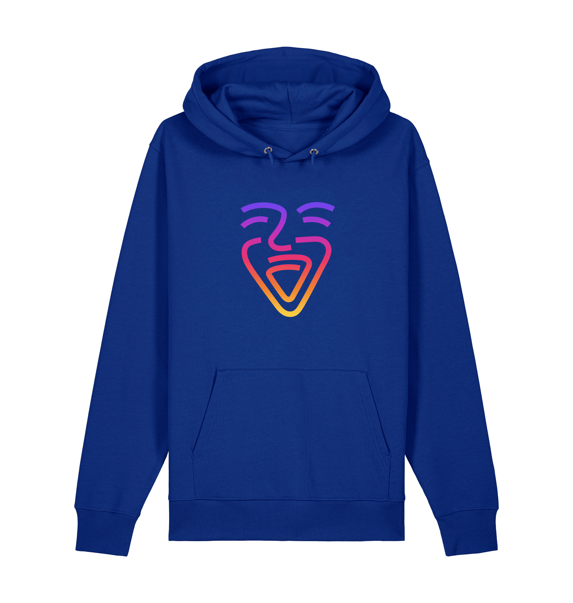 Worker Blue Printed Sweater Front