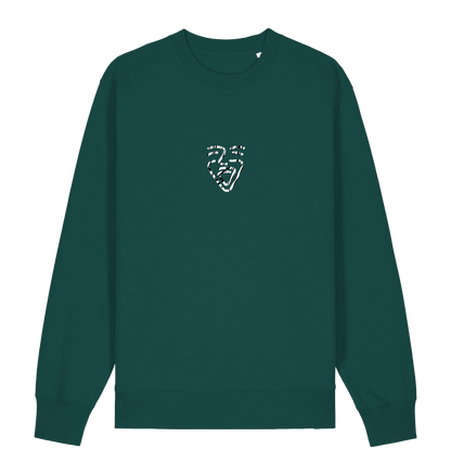 Glazed Green Printed Sweater Front