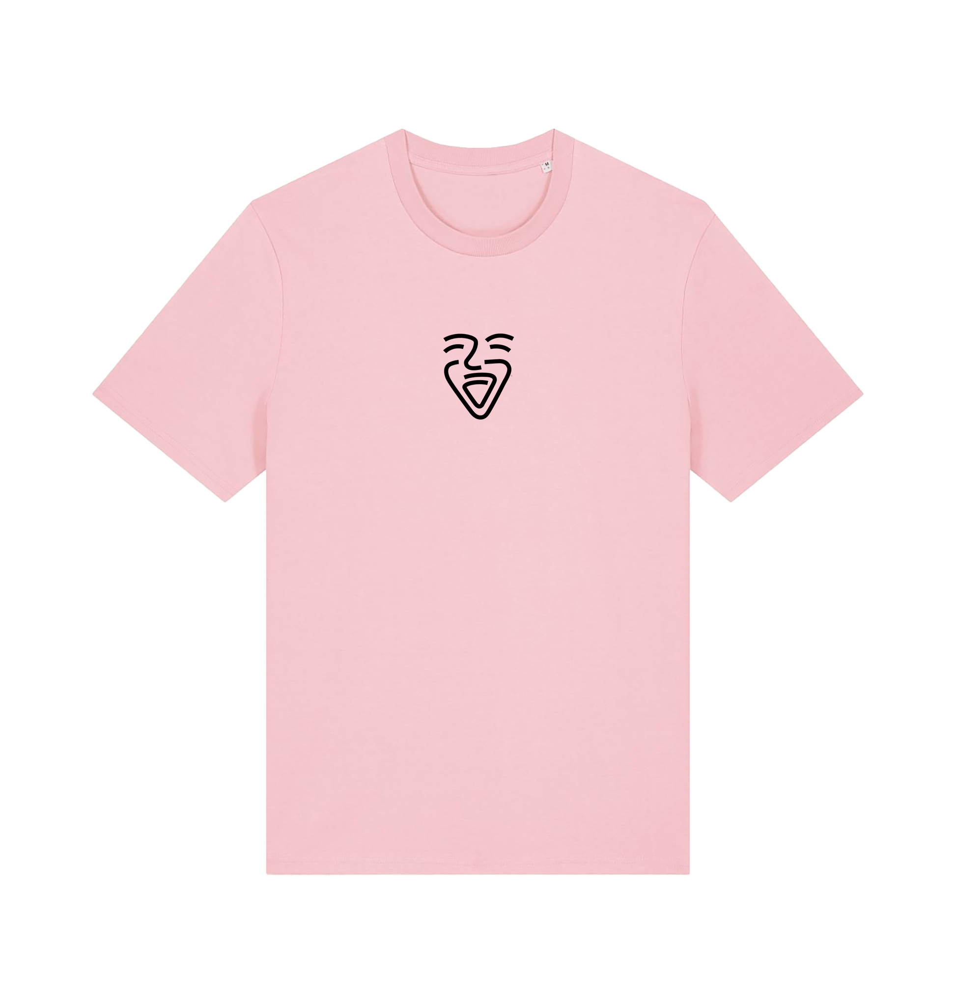 Cotton Pink Printed T-shirt Front