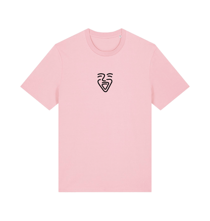 Cotton Pink Printed T-shirt Front
