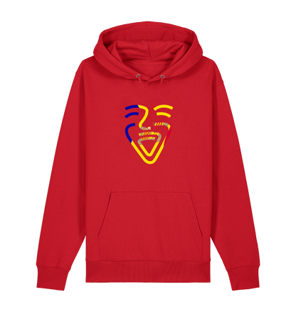 Red Printed Sweater Front