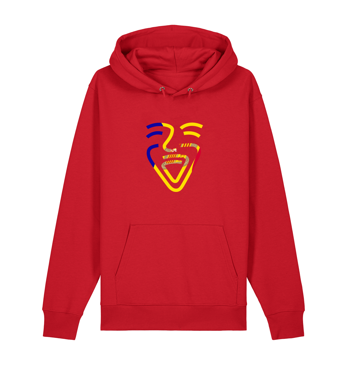 Red Printed Sweater Front