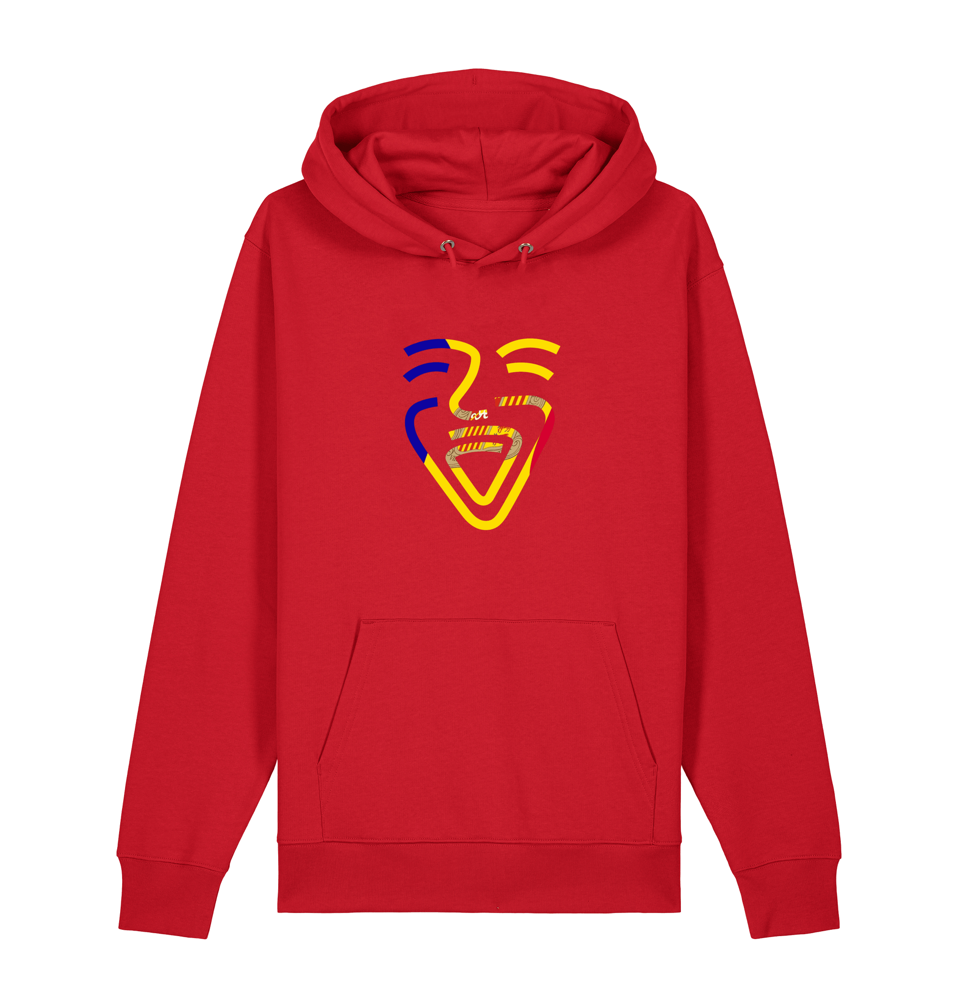 Red Printed Sweater Front
