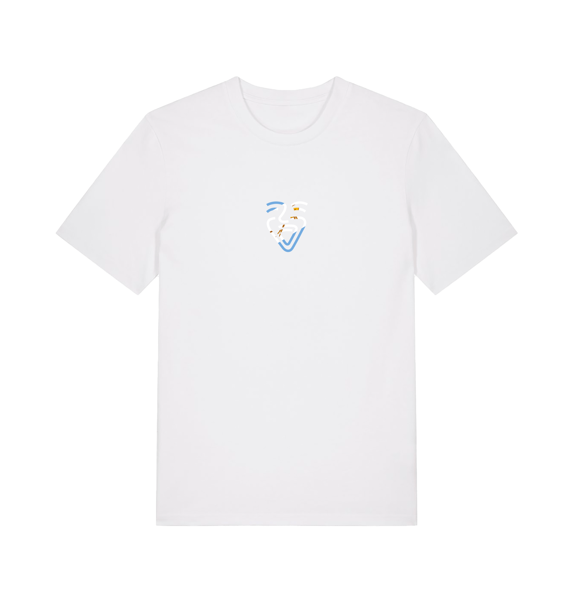 White Printed T-shirt Front