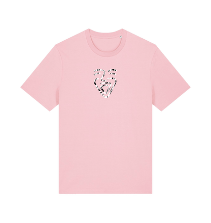Cotton Pink Printed T-shirt Front