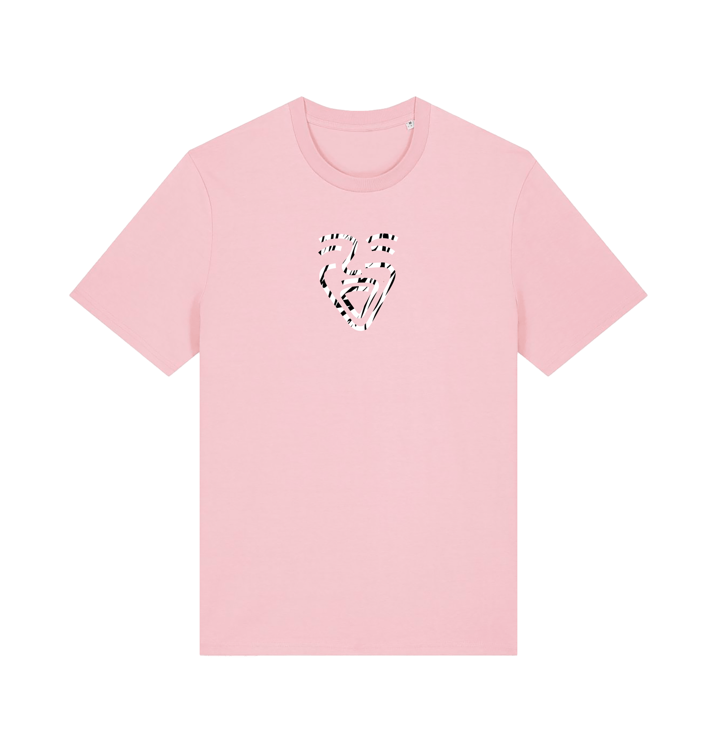 Cotton Pink Printed T-shirt Front