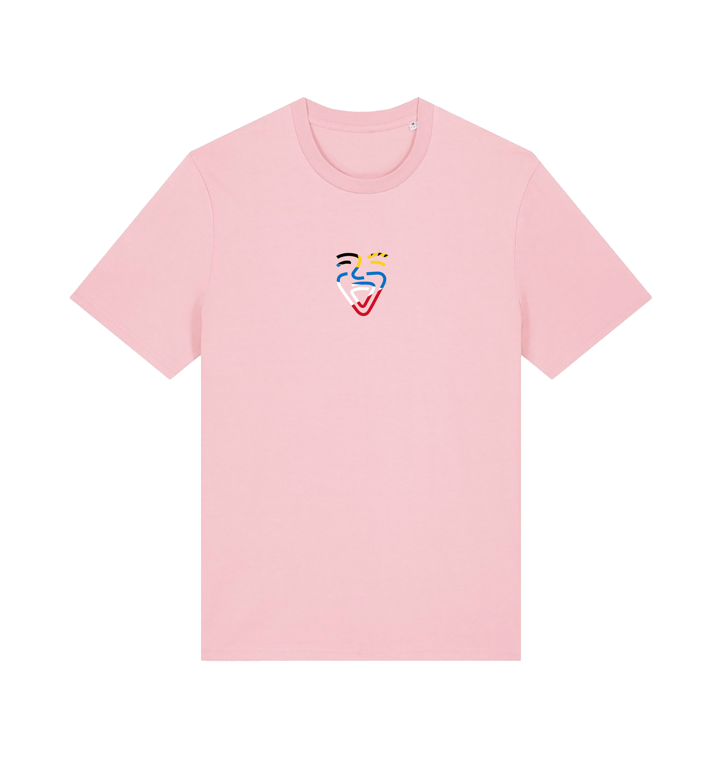 Cotton Pink Printed T-shirt Front