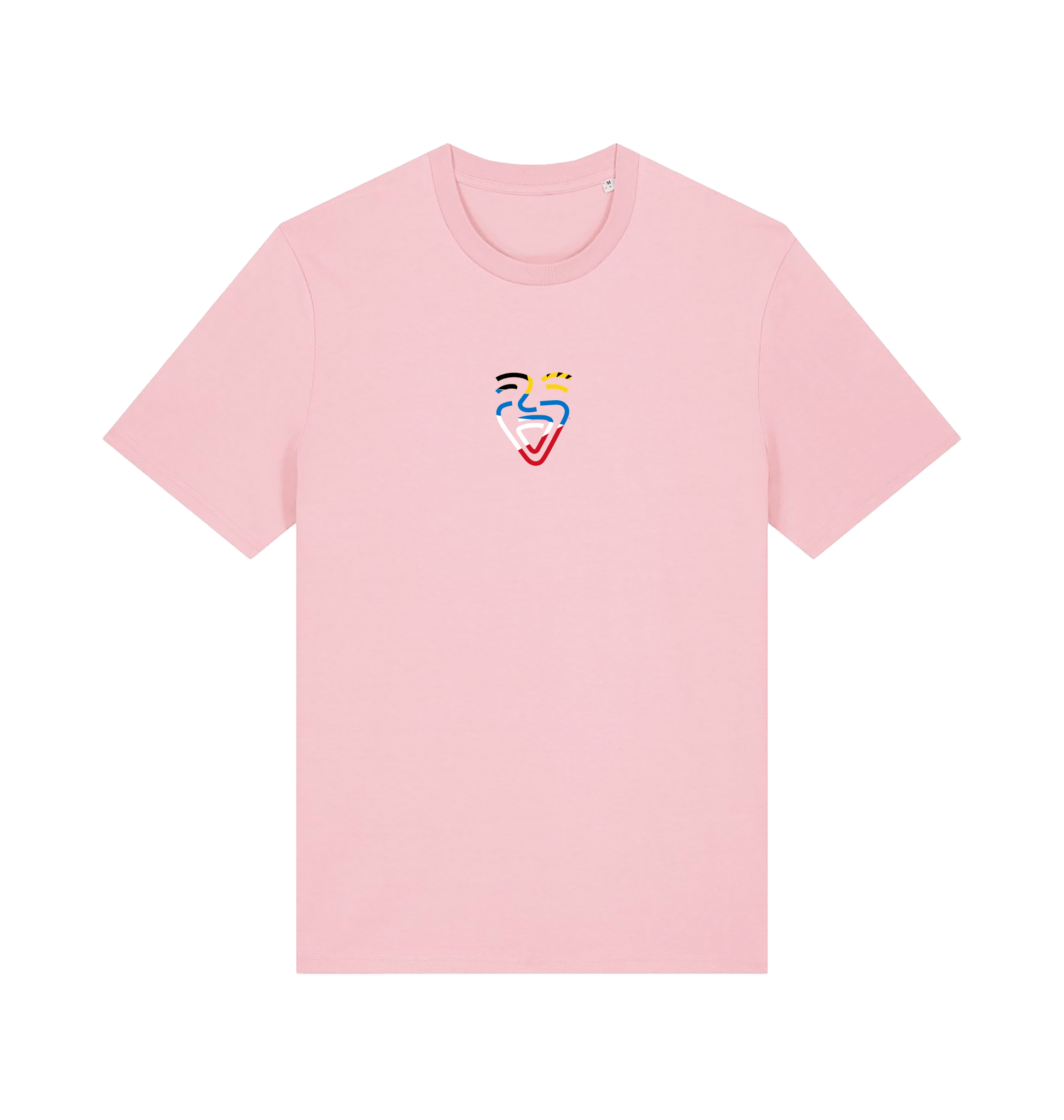 Cotton Pink Printed T-shirt Front