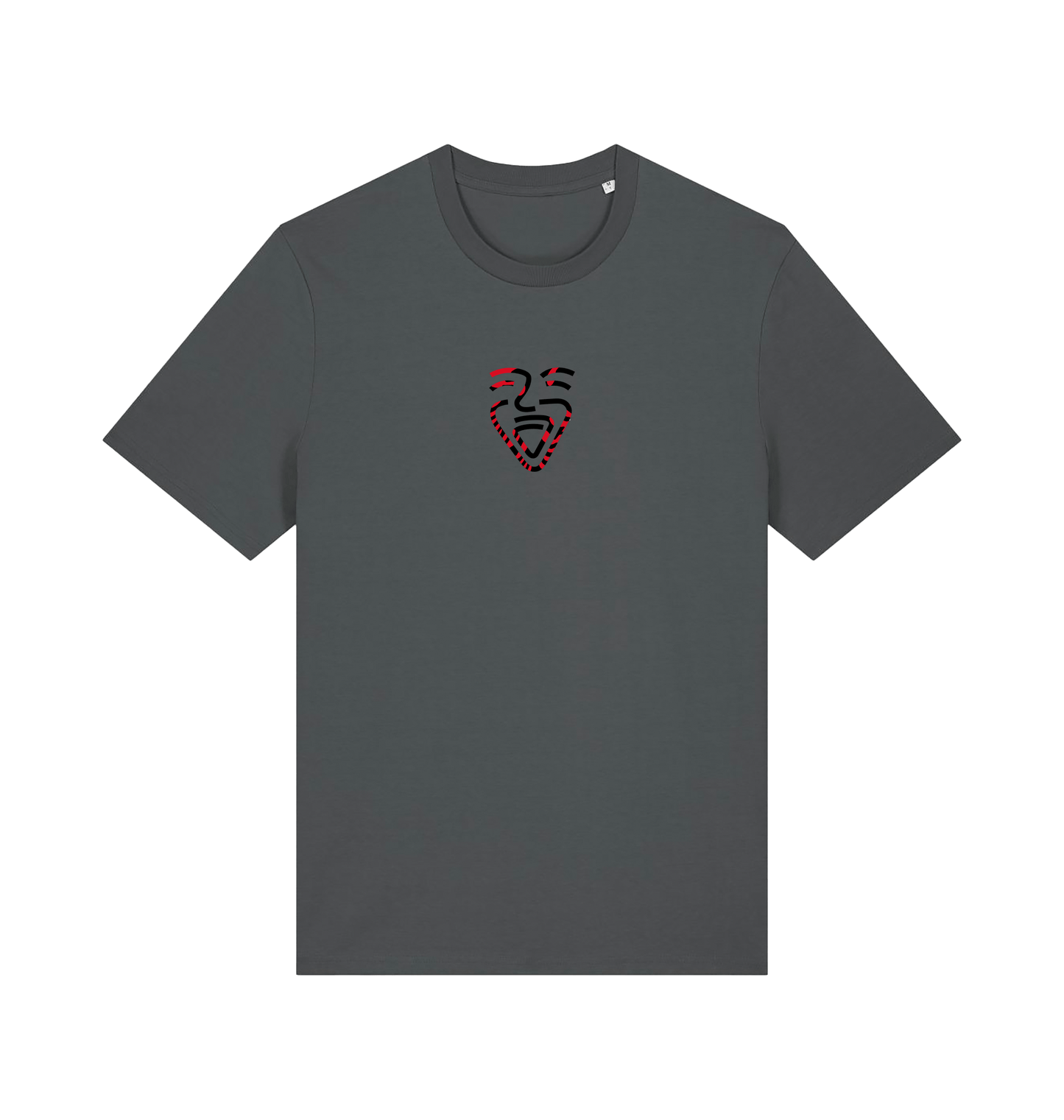 Anthracite Printed T-shirt Front