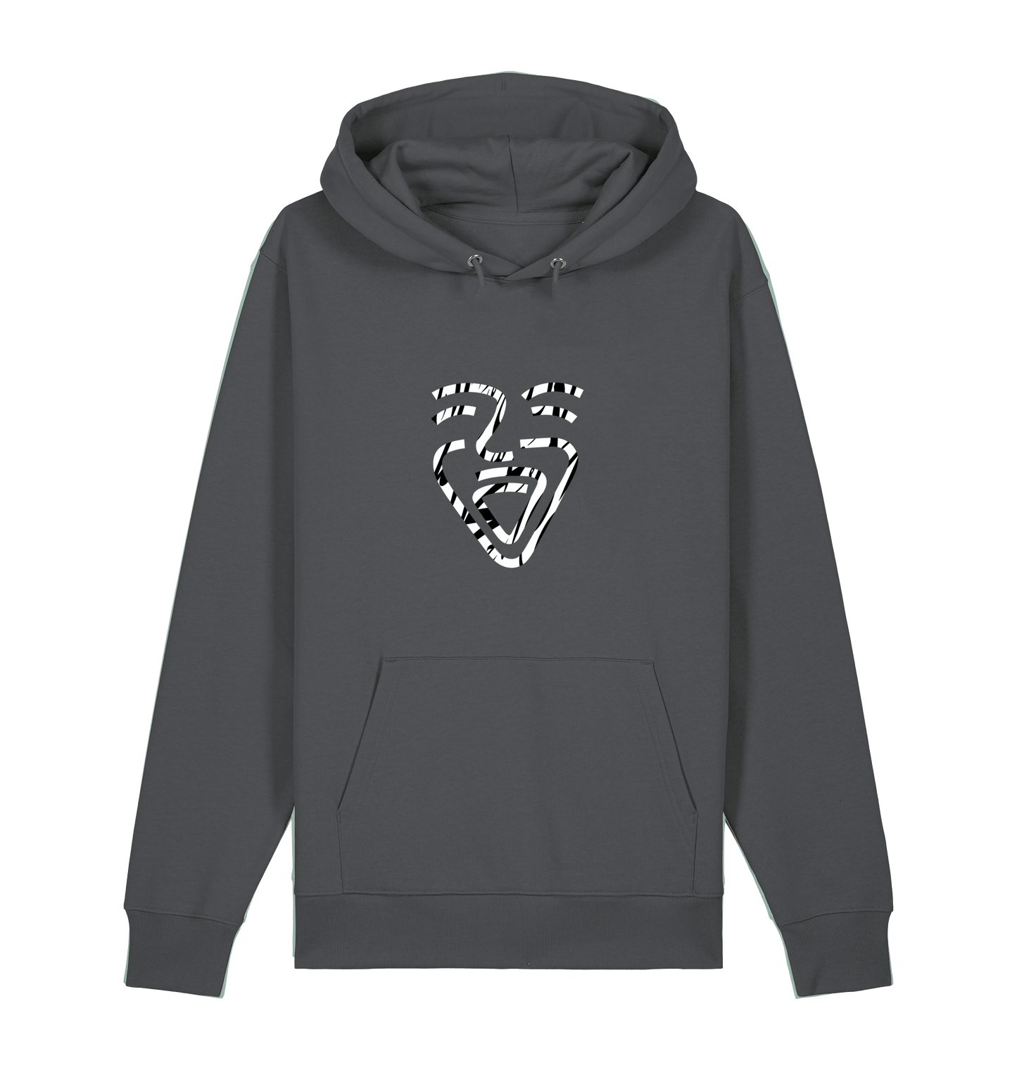 Anthracite Printed Sweater Front