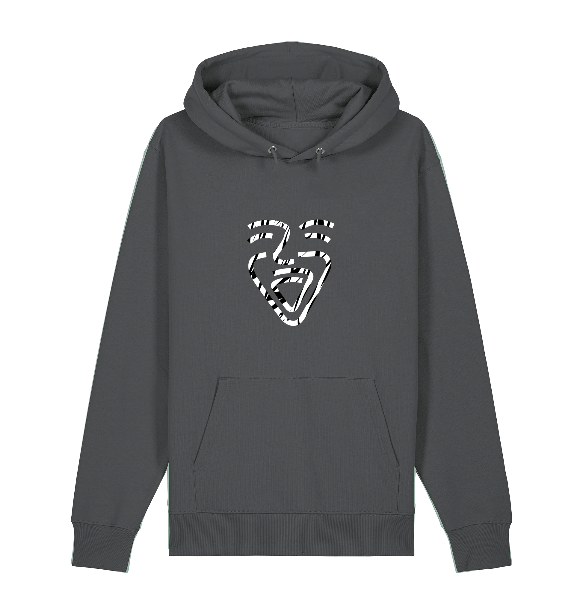 Anthracite Printed Sweater Front