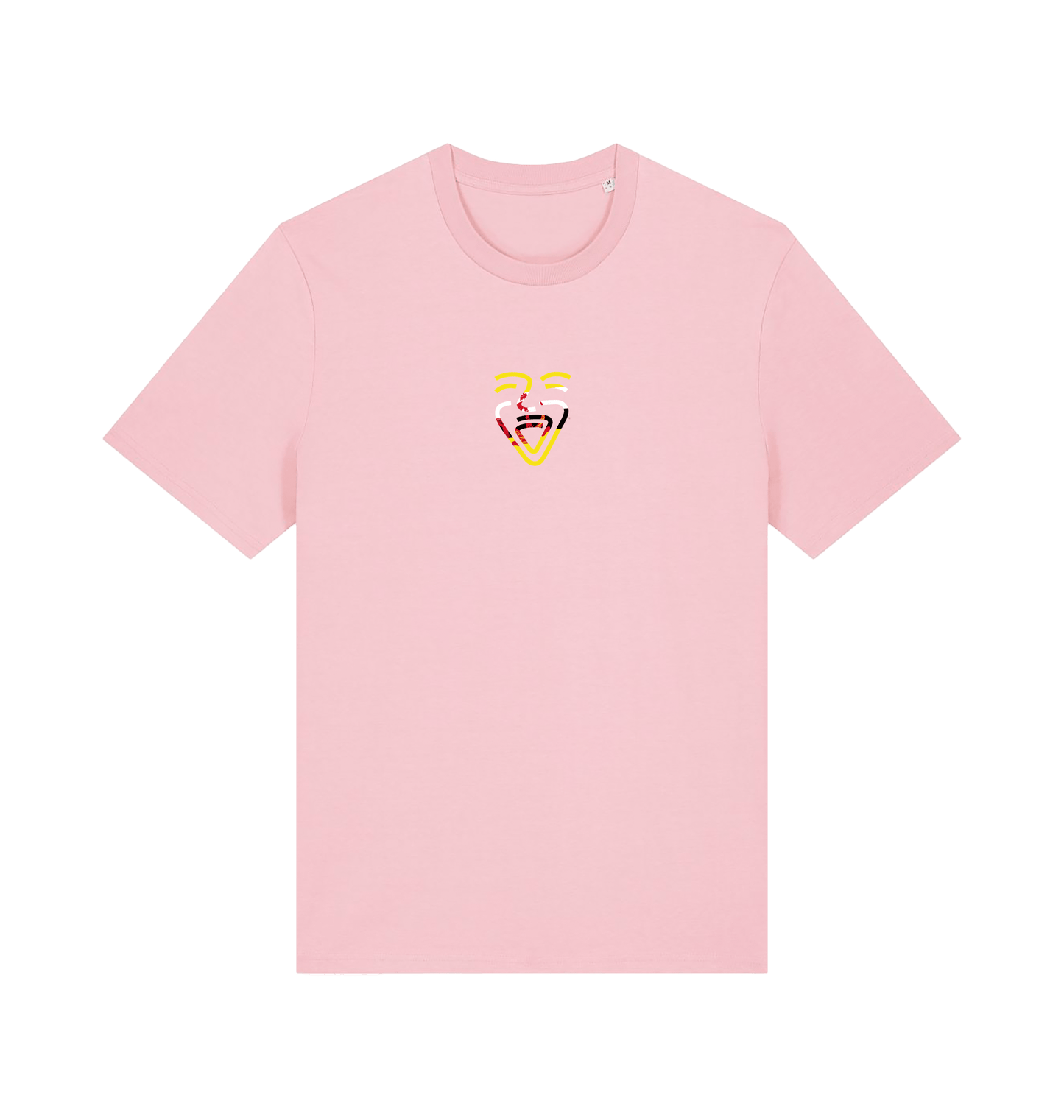 Cotton Pink Printed T-shirt Front