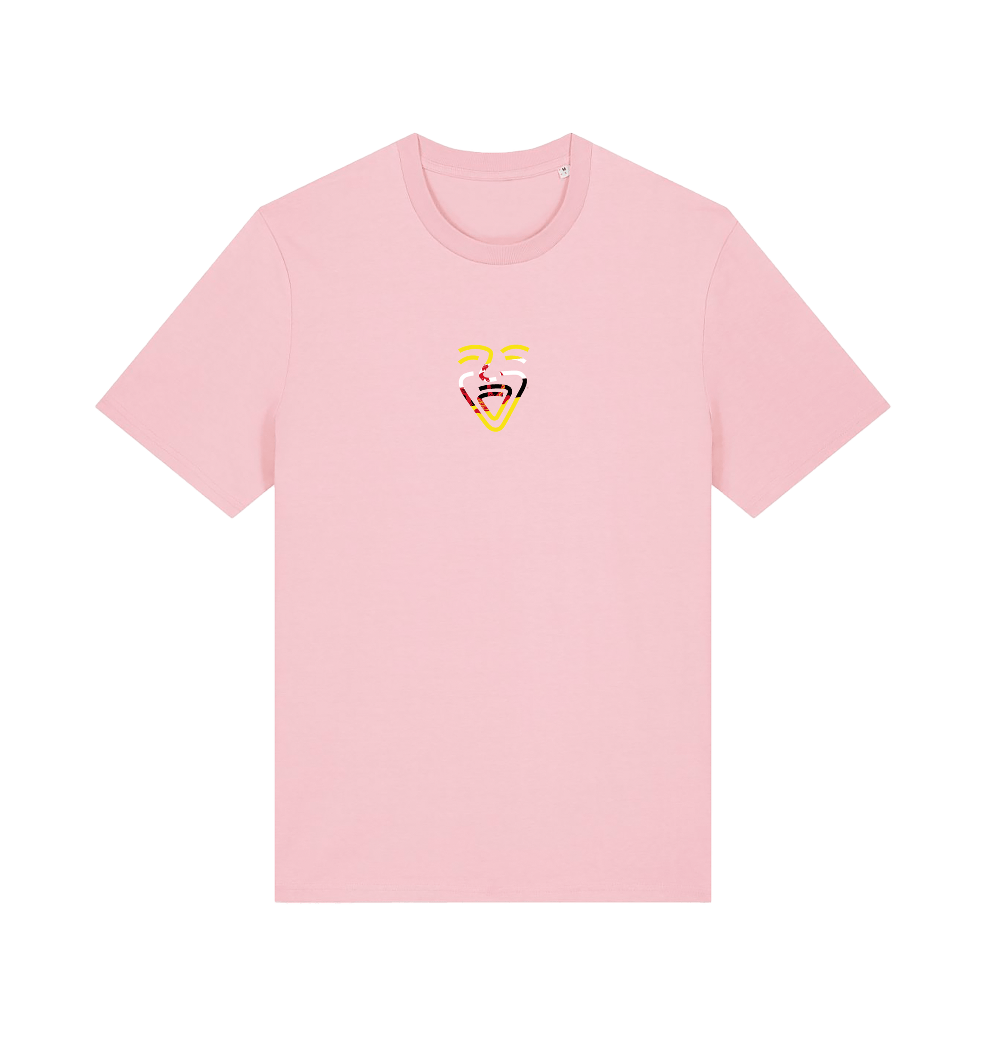 Cotton Pink Printed T-shirt Front