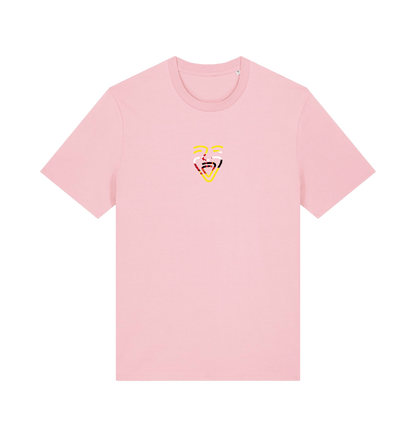 Cotton Pink Printed T-shirt Front