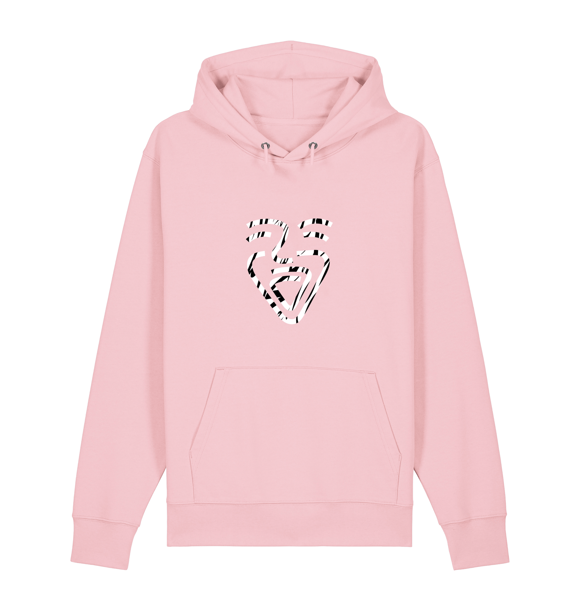 Cotton Pink Printed Sweater Front