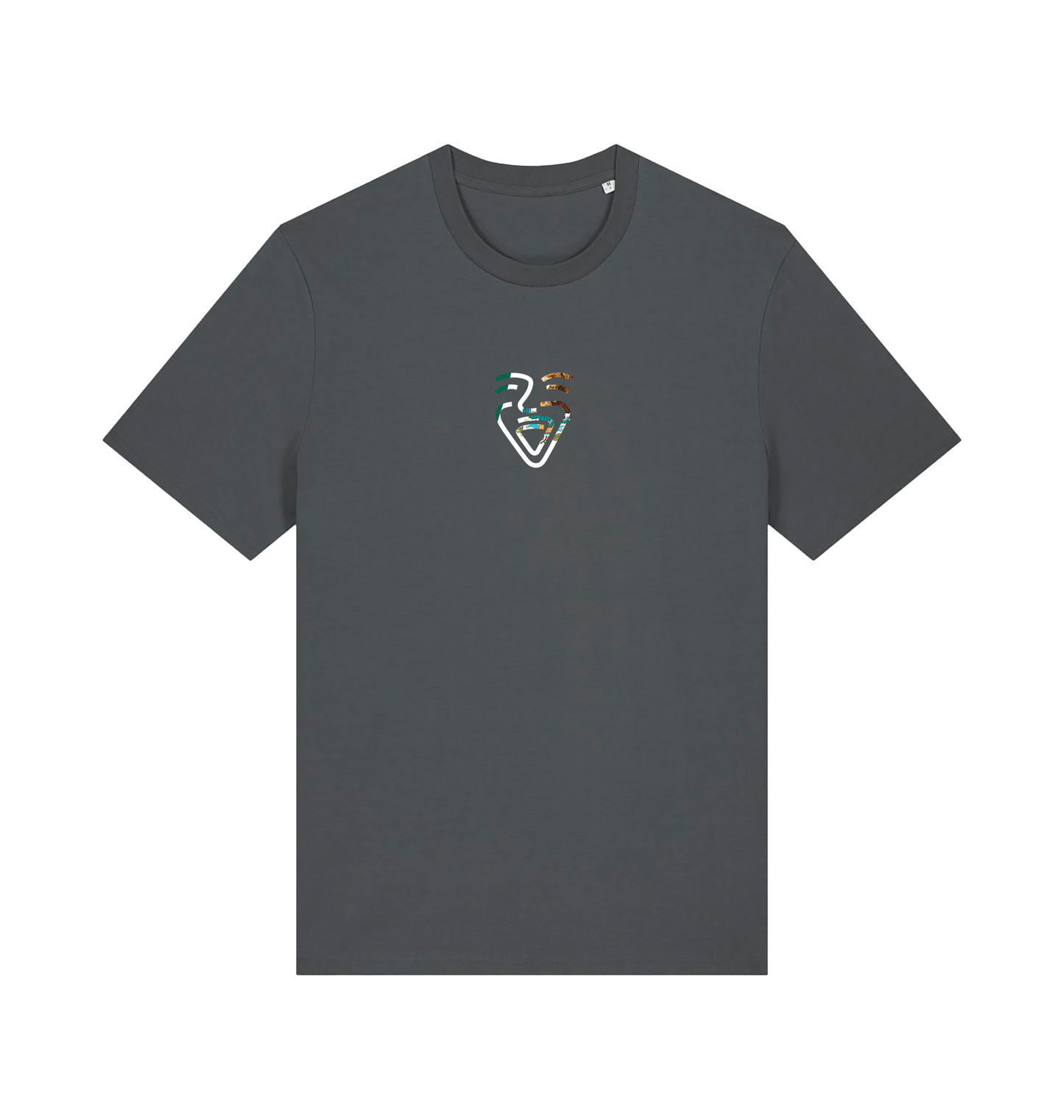 Anthracite Printed T-shirt Front