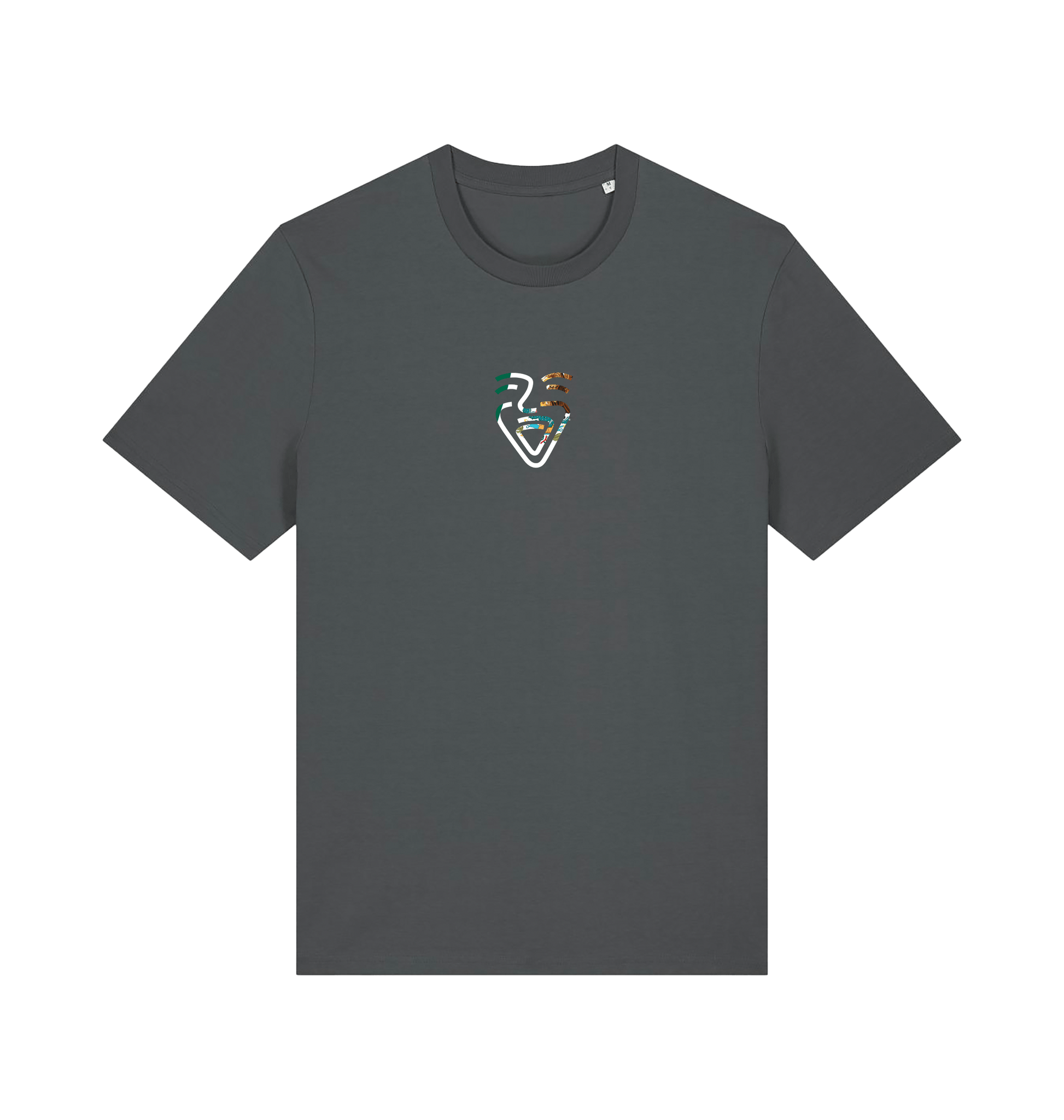 Anthracite Printed T-shirt Front