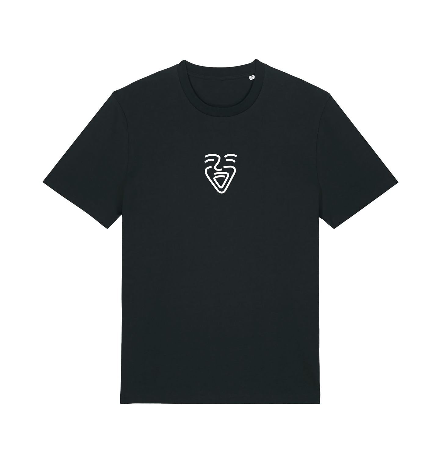 Black Printed T-shirt Front