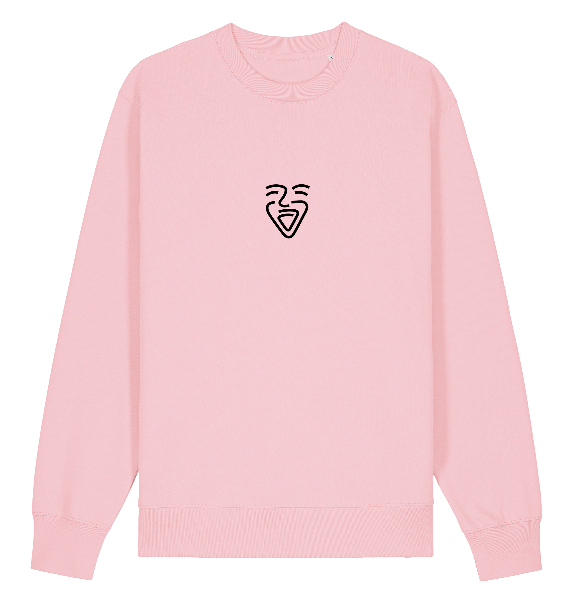 Cotton Pink Printed Sweater Front