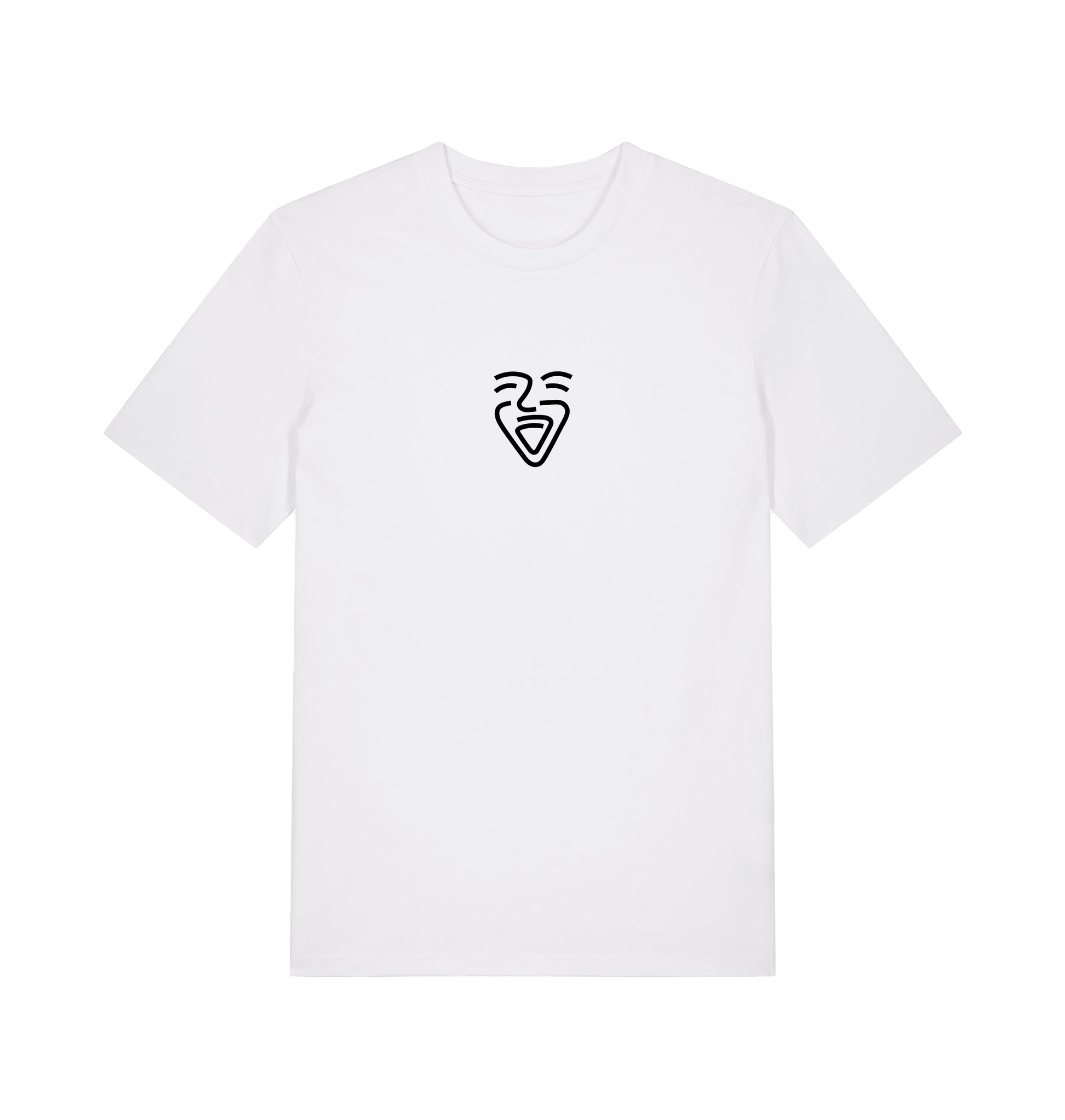 White Printed T-shirt Front