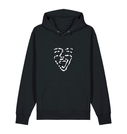 Black Printed Sweater Front