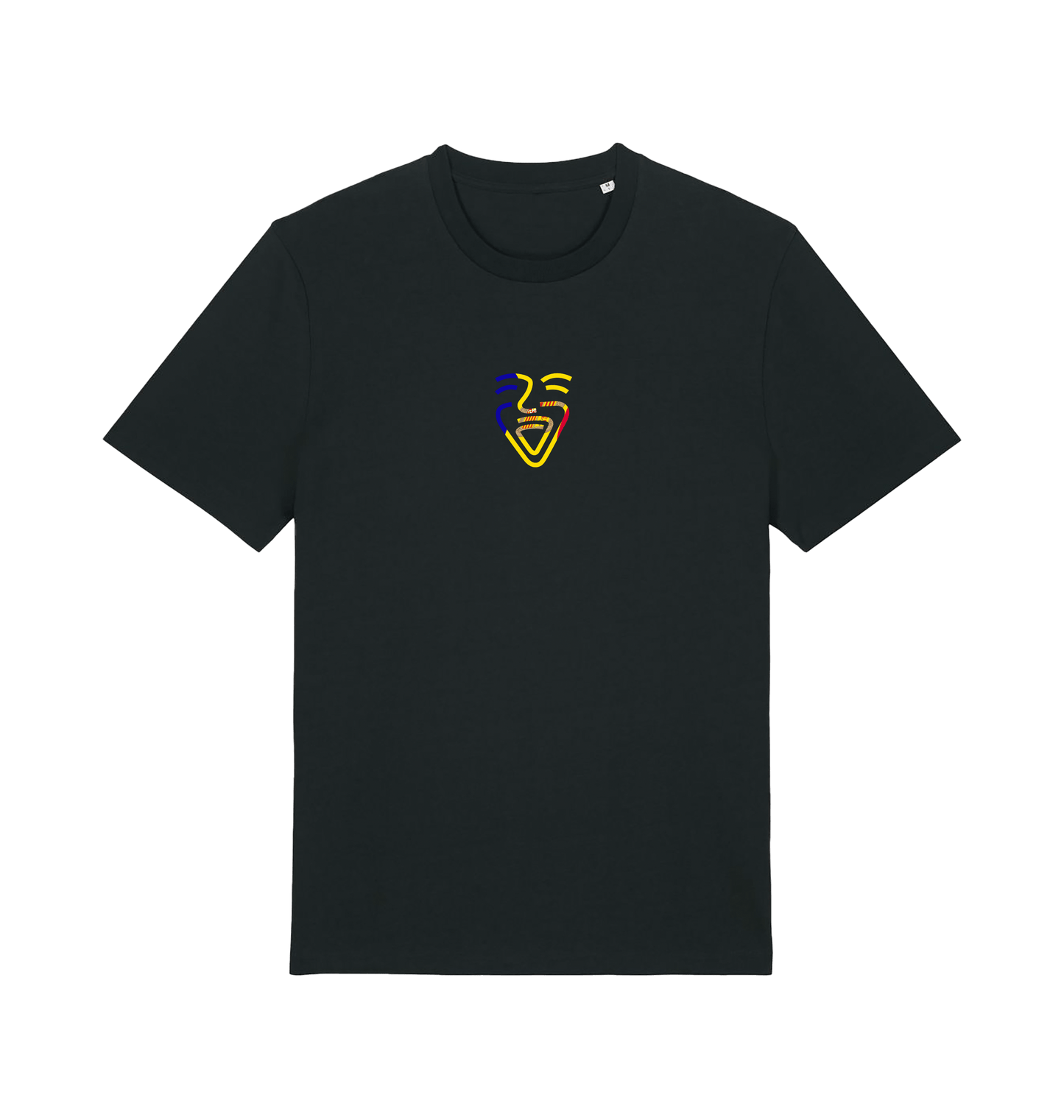 Black Printed T-shirt Front