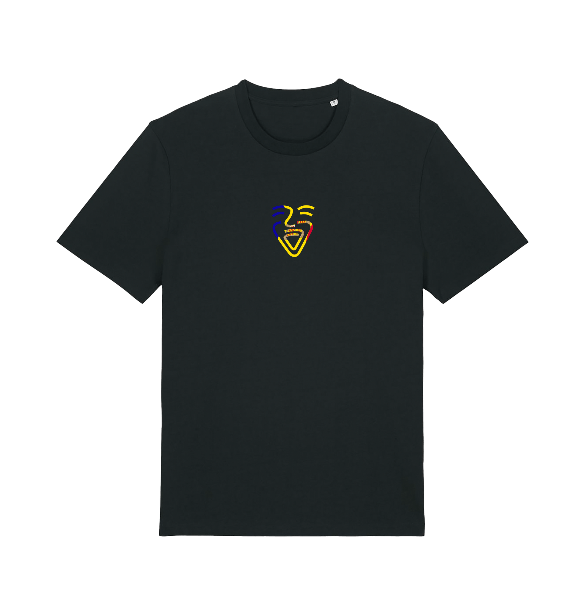 Black Printed T-shirt Front