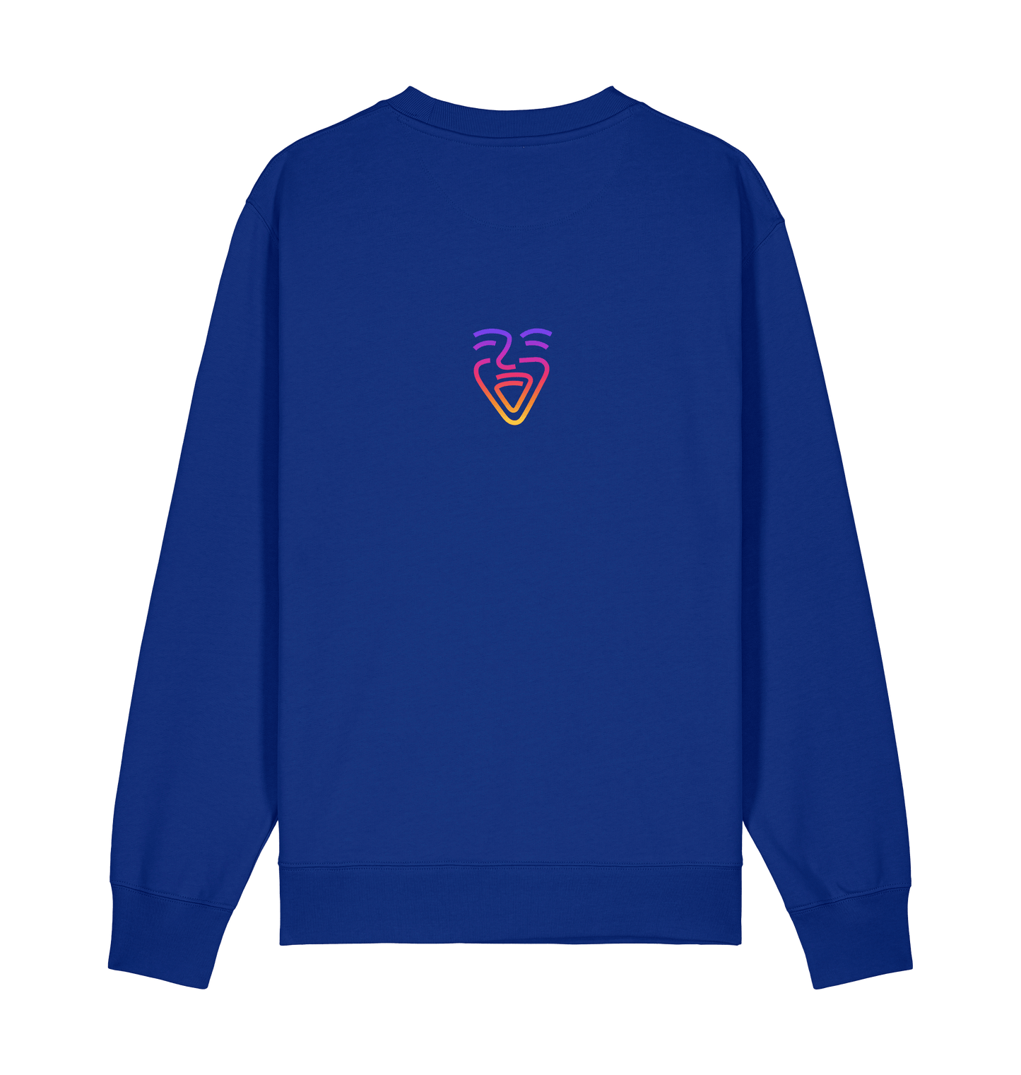 Worker Blue Printed Sweater Front