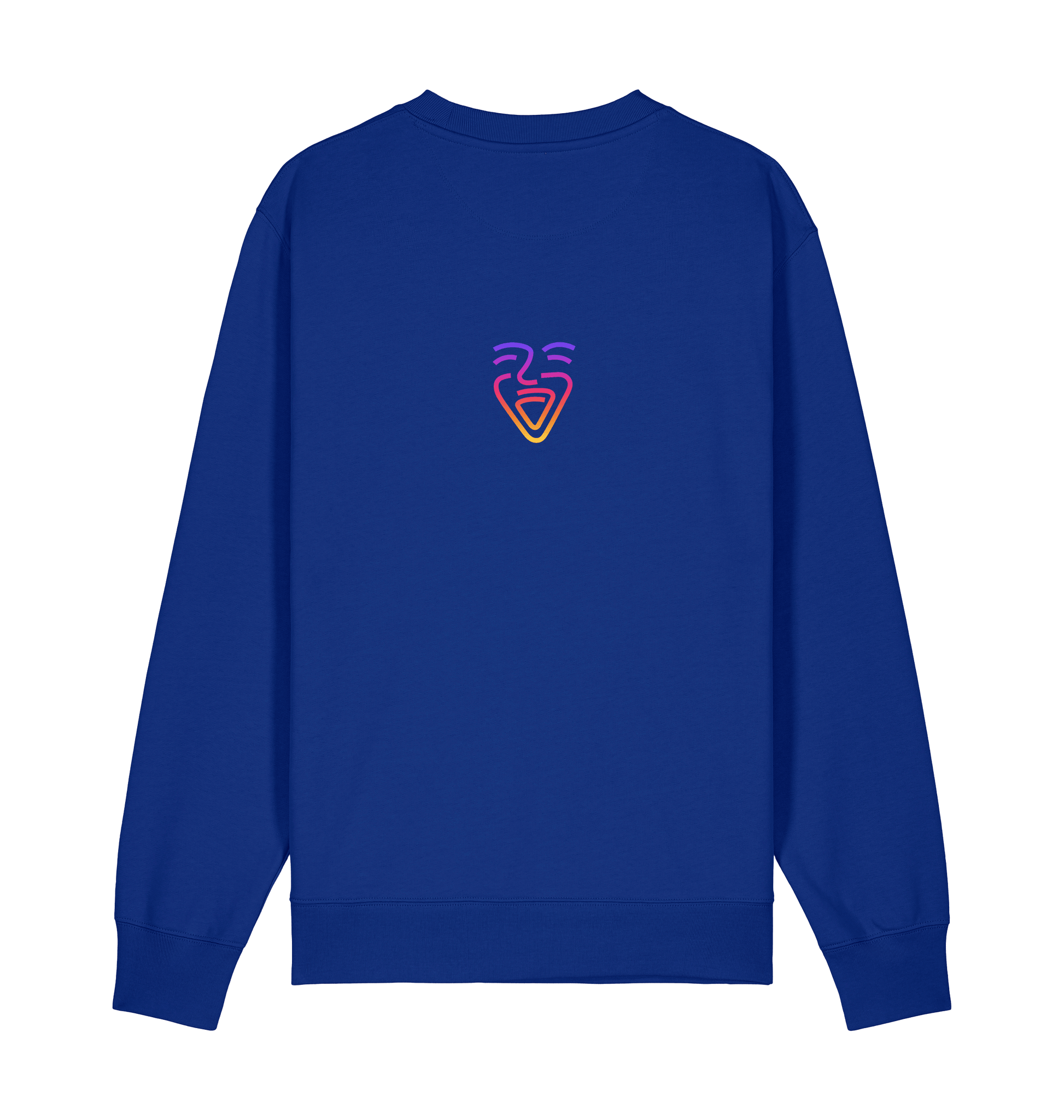 Worker Blue Printed Sweater Front