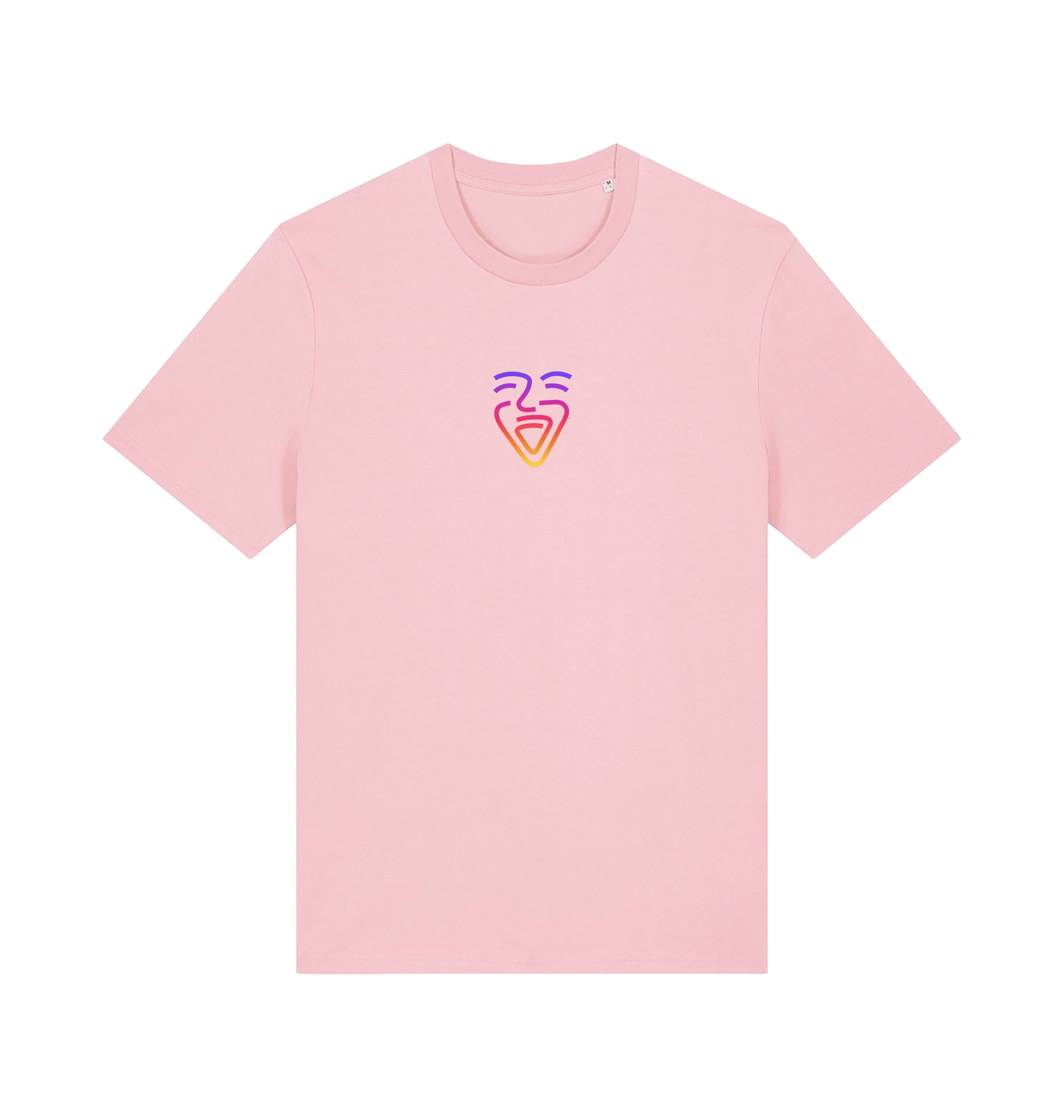 Cotton Pink Printed T-shirt Front