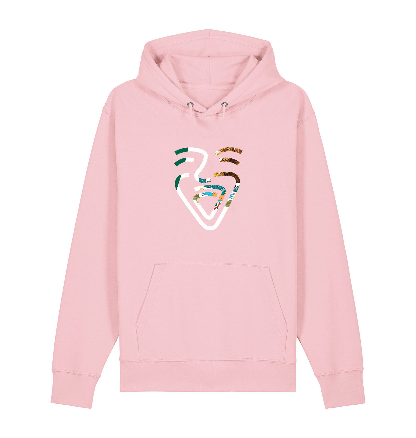 Cotton Pink Printed Sweater Front