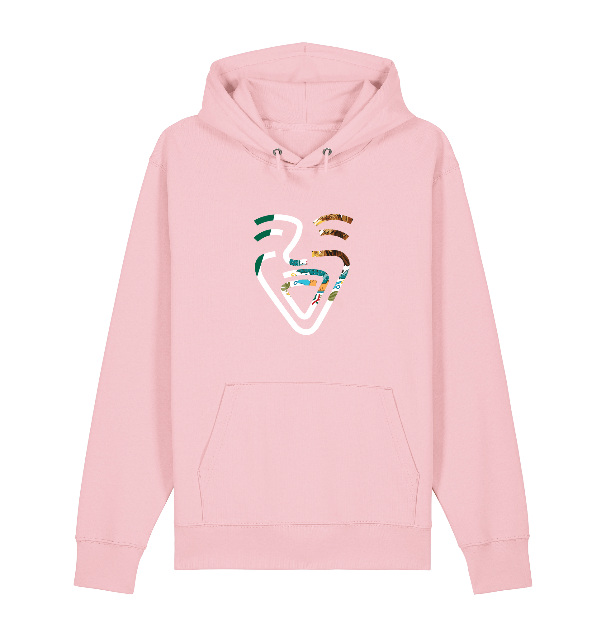 Cotton Pink Printed Sweater Front