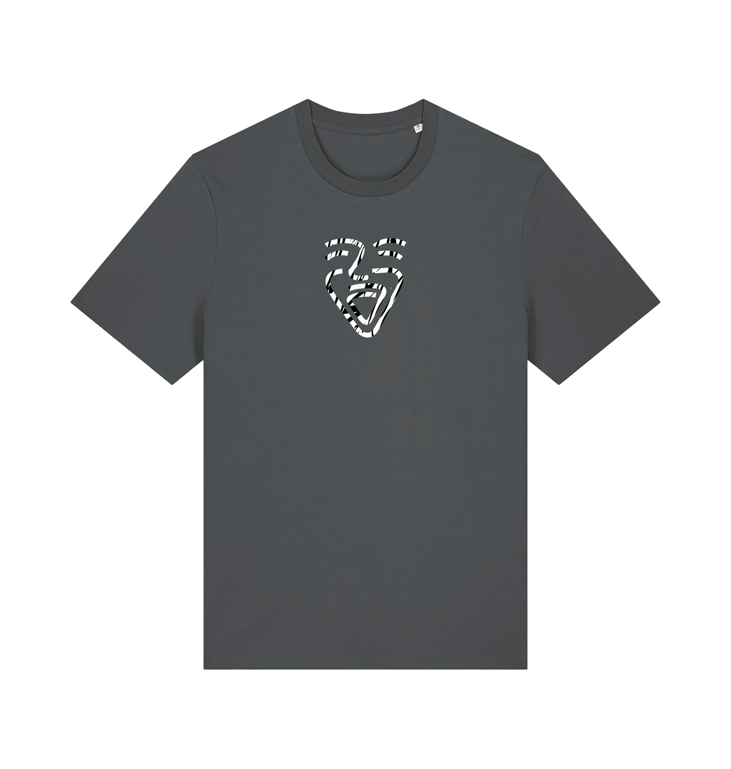 Anthracite Printed T-shirt Front