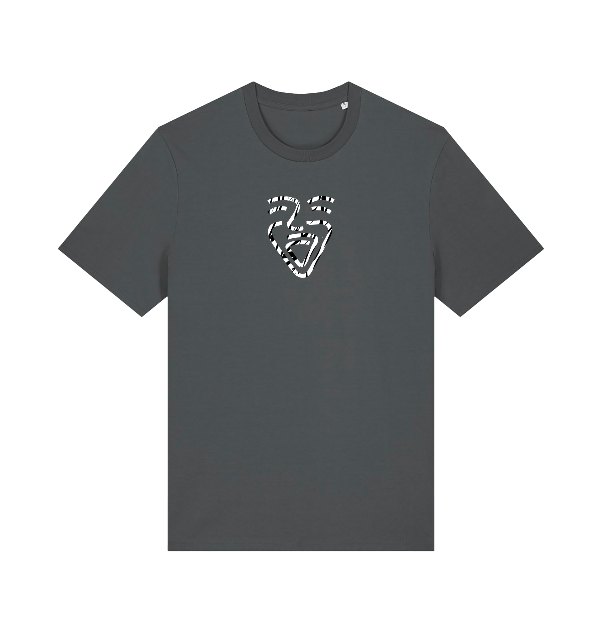 Anthracite Printed T-shirt Front