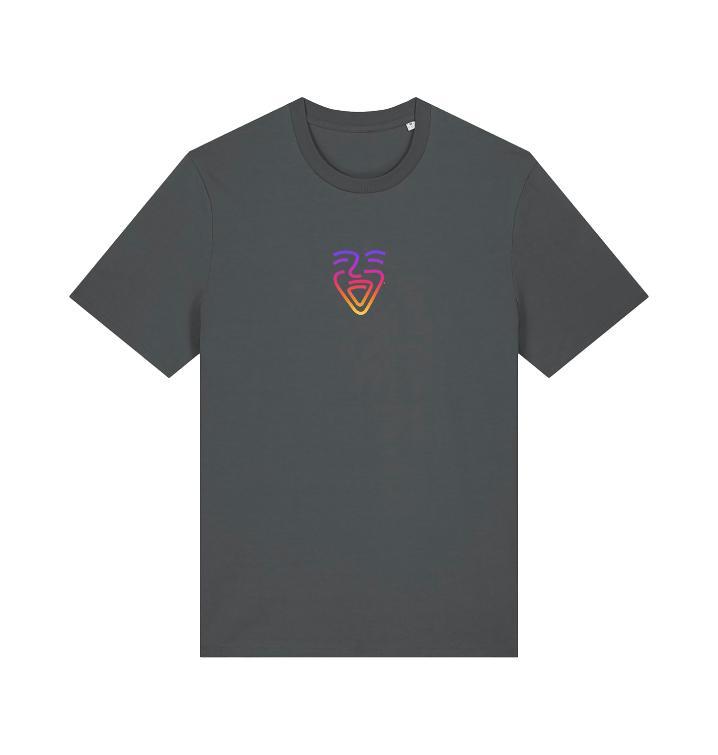 Anthracite Printed T-shirt Front