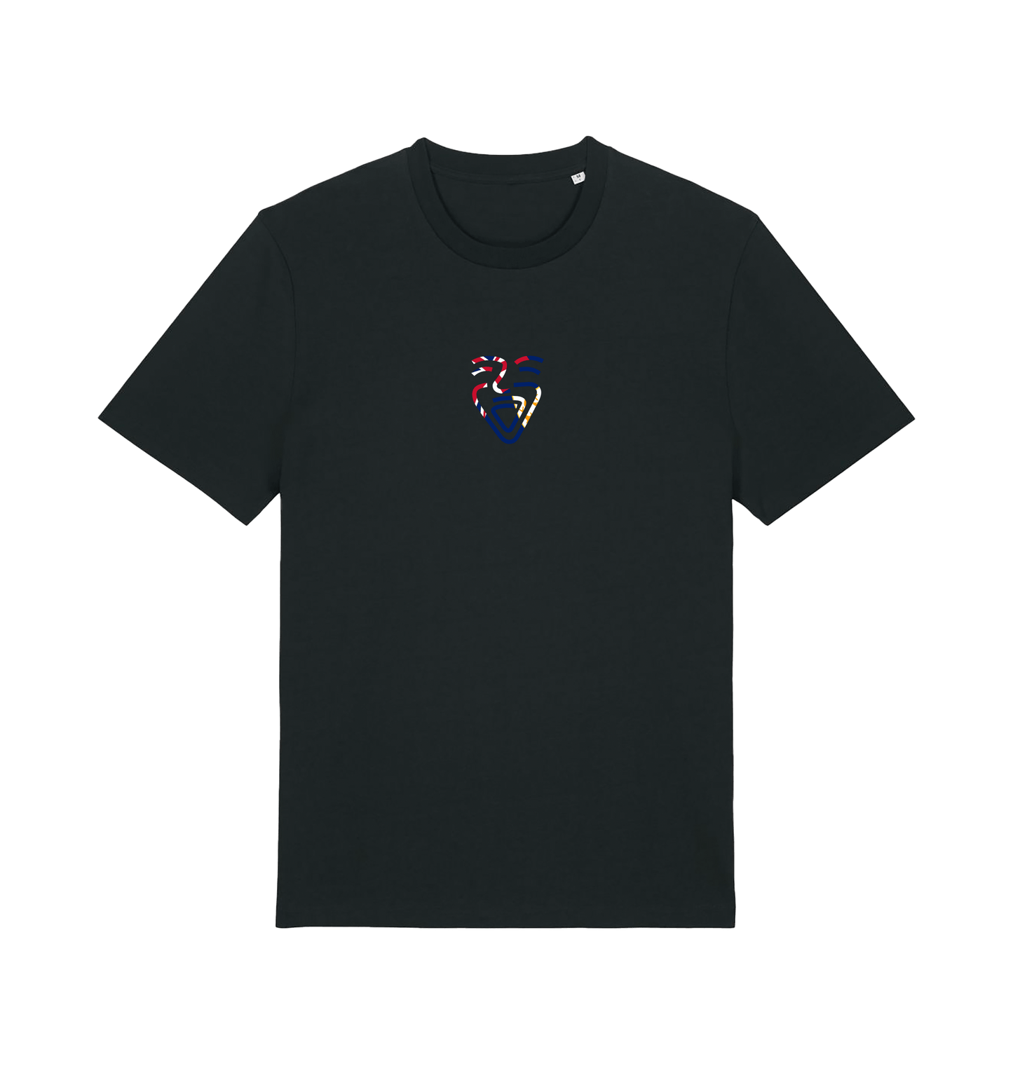 Black Printed T-shirt Front