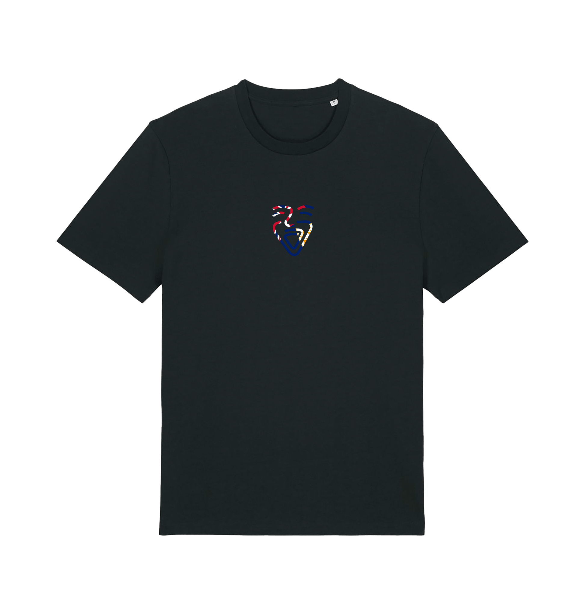 Black Printed T-shirt Front