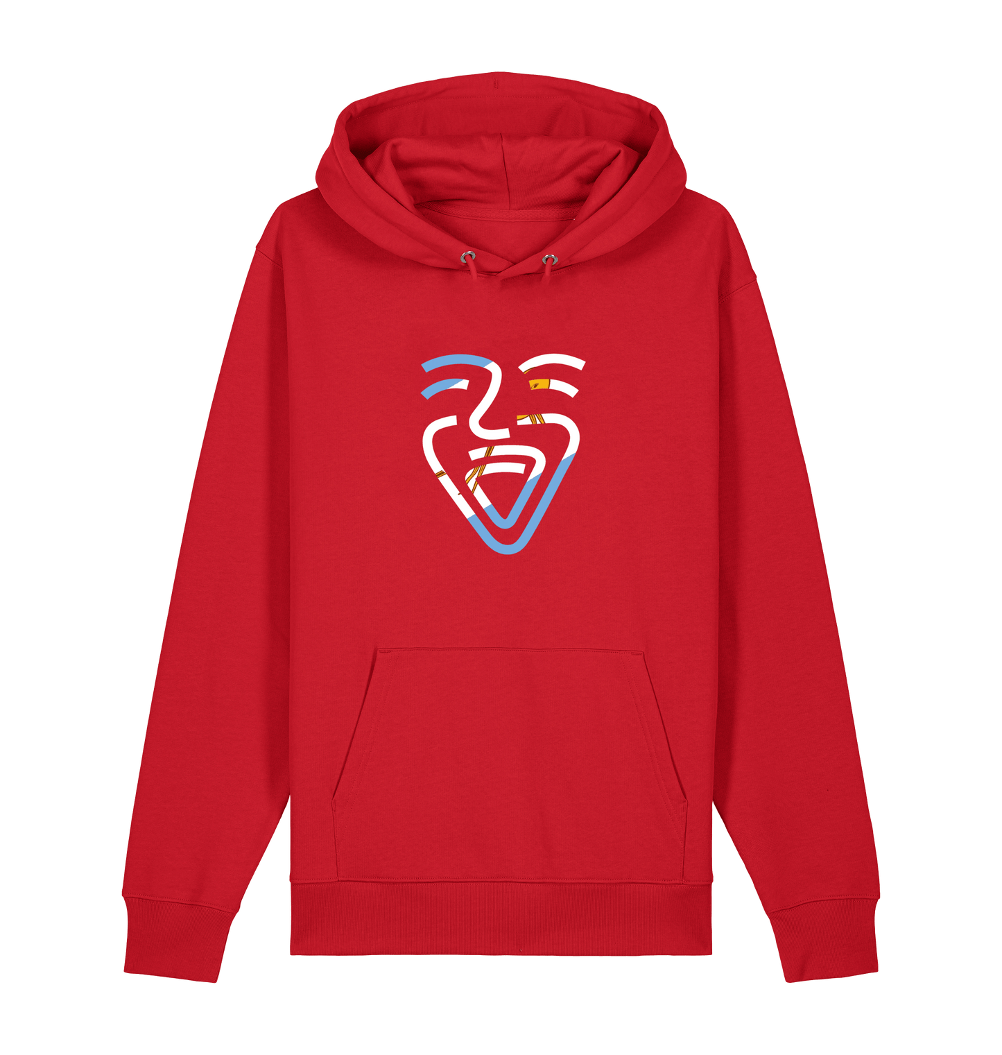 Red Printed Sweater Front