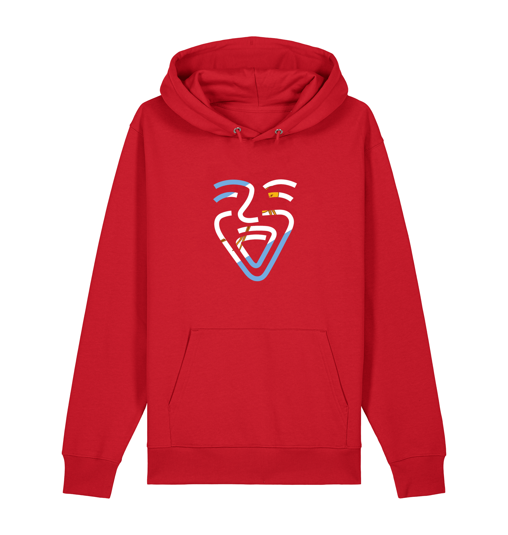 Red Printed Sweater Front