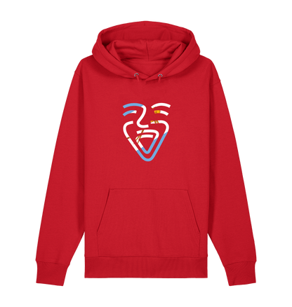 Red Printed Sweater Front