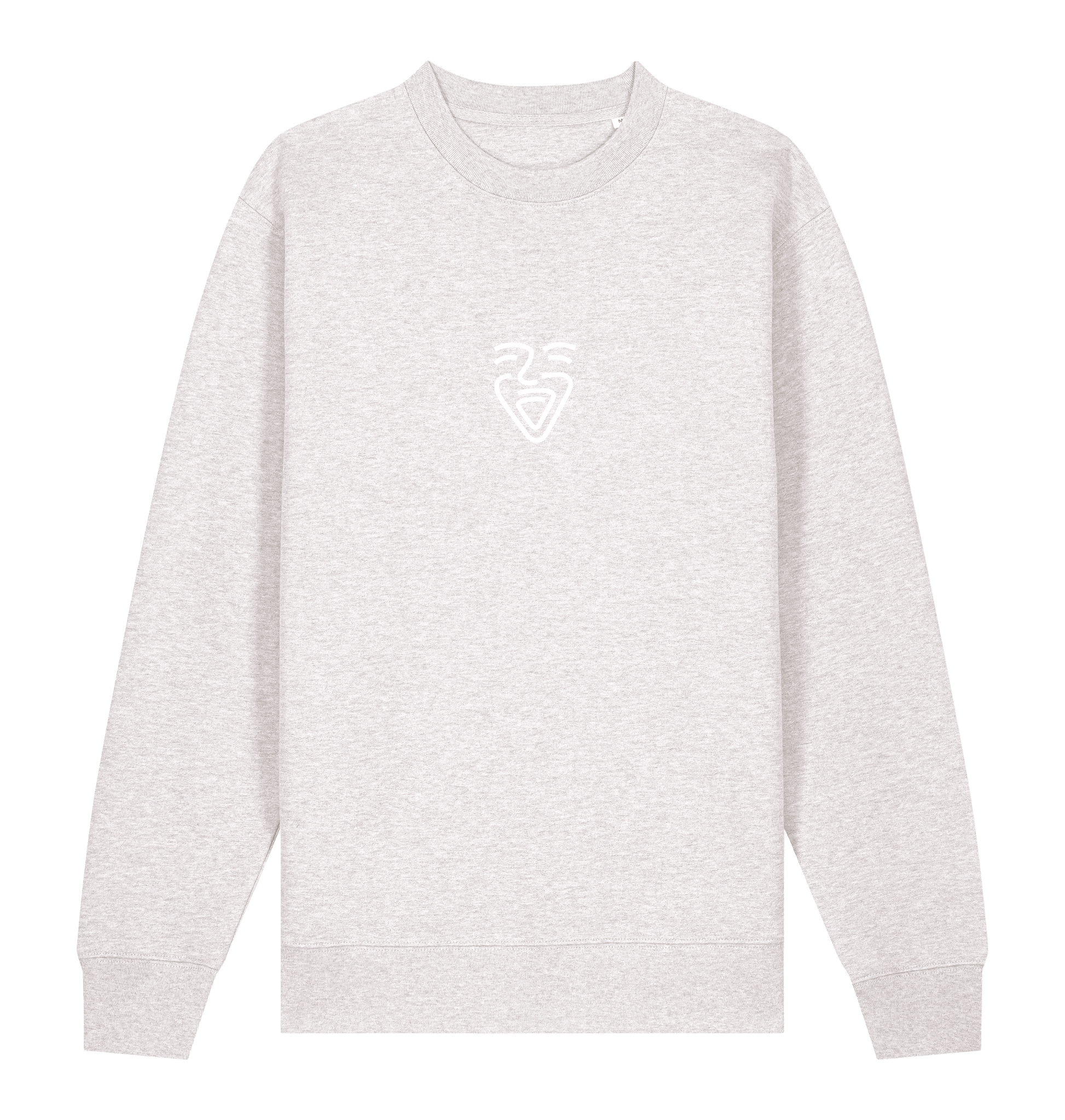 Cool Heather Grey Printed Sweater Front