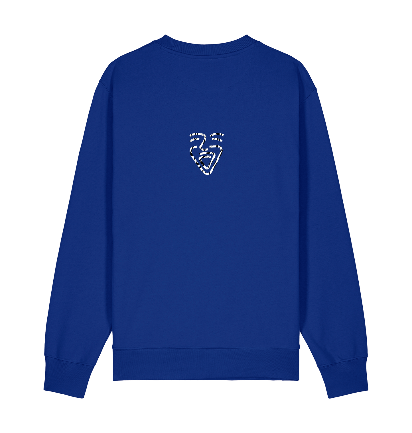 Worker Blue Printed Sweater Front