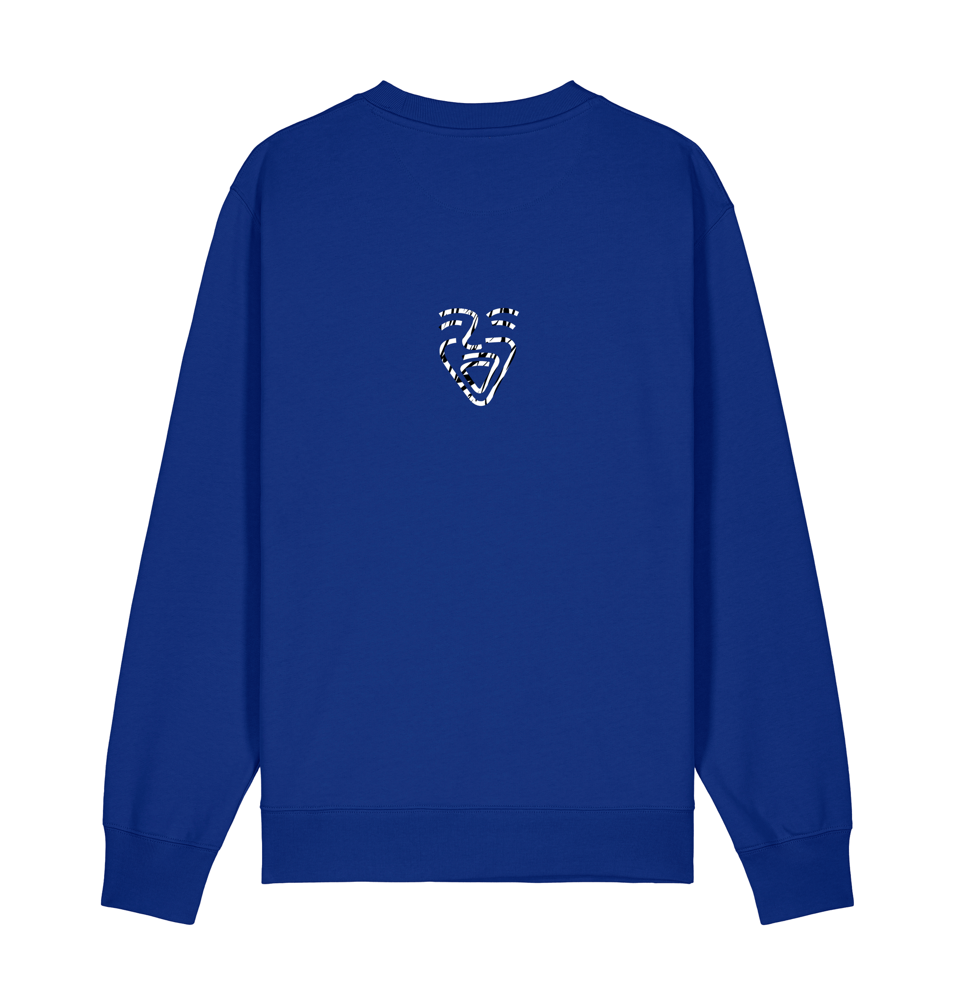 Worker Blue Printed Sweater Front