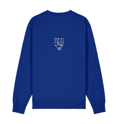 Worker Blue Printed Sweater Front